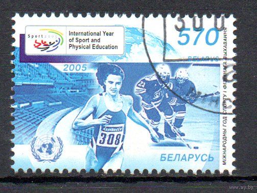 Роль почты в информационном обществе Беларусь 2005 год (629) серия из 1 марки