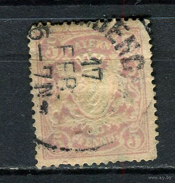 Королевство Бавария в составе Германской империи - 1888/1900 - Герб 5Pf - [Mi.55] - 1 марка. Гашеная.  (Лот 20HF)-T41P9
