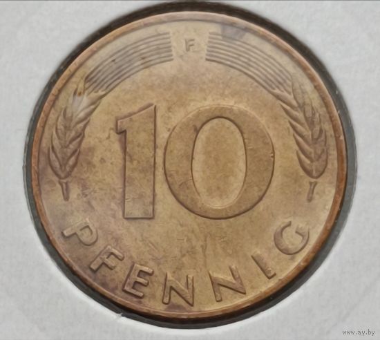 Германия. 10 пфеннигов 1990 года.