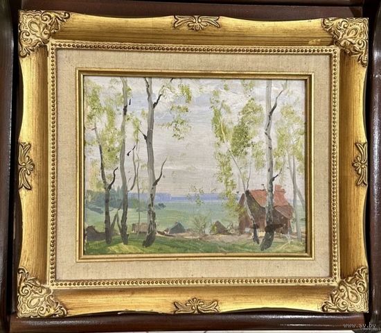 Козловский А.С. Пейзаж. К/М. р.20х24,5 см.