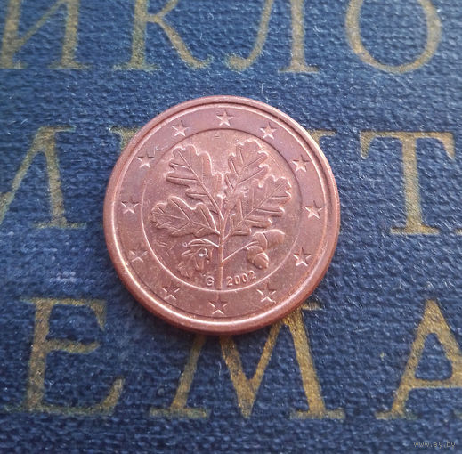 1 евроцент 2002 (G) Германия #08