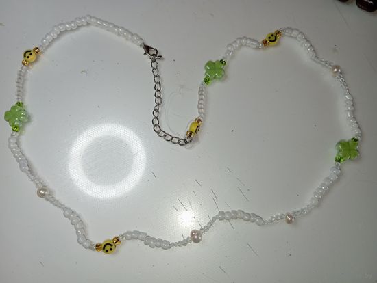 Бусы из бисера с рубля .