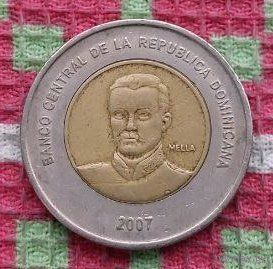 Доминиканская Республика 10 песо 2007 года