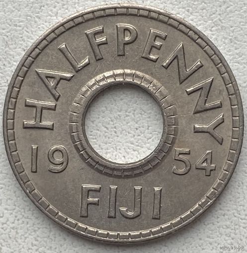 Фиджи 1/2 пенни 1954 г.