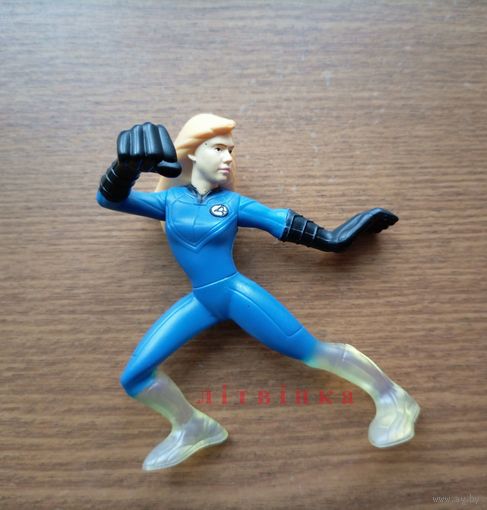 V Подвижная экшен-фигурка Сьюзан Шторм (Susan Storm) / Невидимая Леди (Invisible Woman) из комиксов и фильма "Фантастическая четвёрка" (The Fantastic Four). Burger king Z Marvel (возможен обмен)