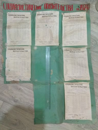 Социалистические обязательства доярок. 1974
