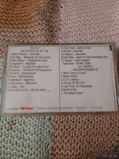 Кассета SONY . THE KLF - THE CHURCH OF KLF '98