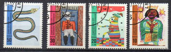 Детские рисунки ФРГ 1971 год серия из 4-х марок