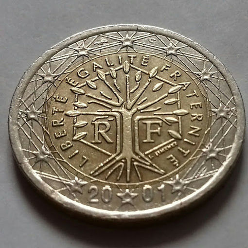 2 евро, Франция 2001 г.