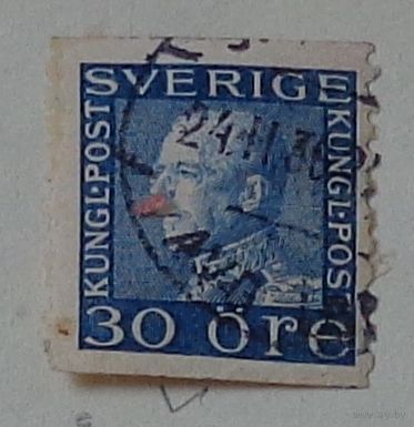 Король Густав V. Швеция. Дата выпуска:1923-11-28