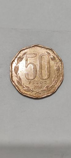 Чили 50 песос 2014