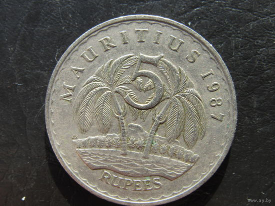 Маврикий. 5 рупий, 1987. С 20 копеек. Распродажа коллекции. Смотрите другие лоты.