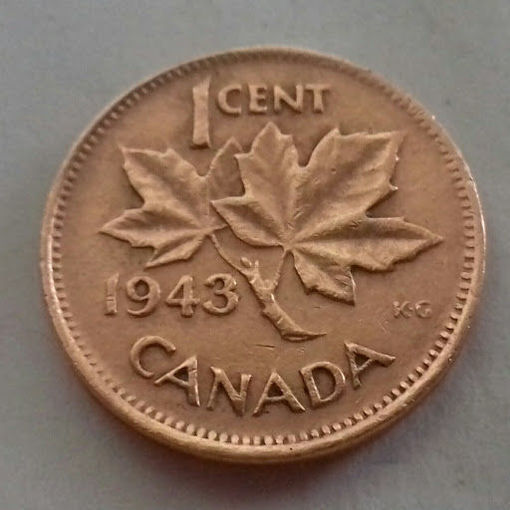 1 цент, Канада 1943 г.