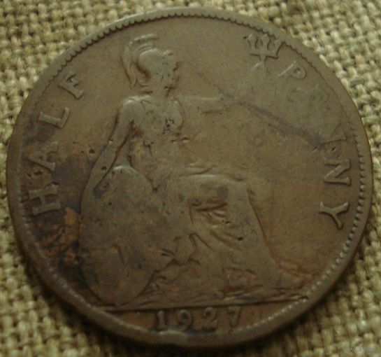 1/2 пенни 1927 Британия