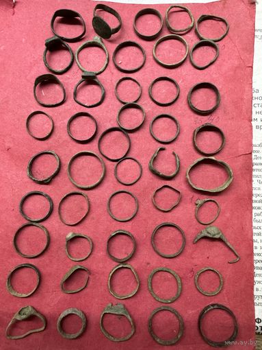 Кольца.старинные.цена за все.