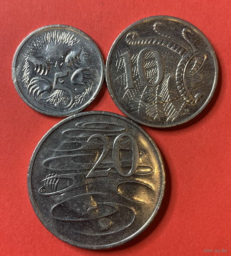 Австралия 3 монеты