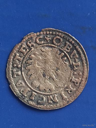 Силезия 1 обол 1654 г. РЕДКИЙ. Герцогство Тешен. Фердинанд IV, без мц.