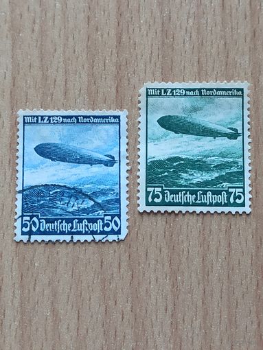 03.1936 - Северо-Американский перелет дирижабля L.Z.129 Цеппелин. Used, MHG . (*). 1.