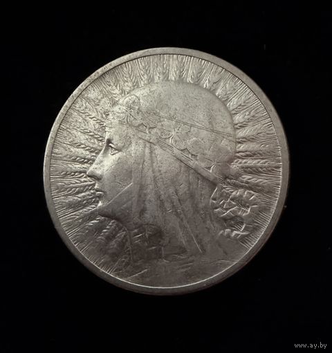 2 злотых 1933 г.  Польша.  Ядвига.  Серебро