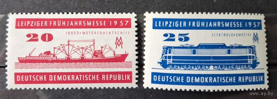 Германия, ГДР 1957 г. Mi.559-560 MNH** полная серия