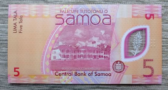 Werty71 Самоа 5 тала 2023 года UNC банкнота