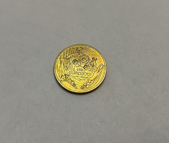 2 злотых 2012 Чемпионат Европы по футболу с рубля
