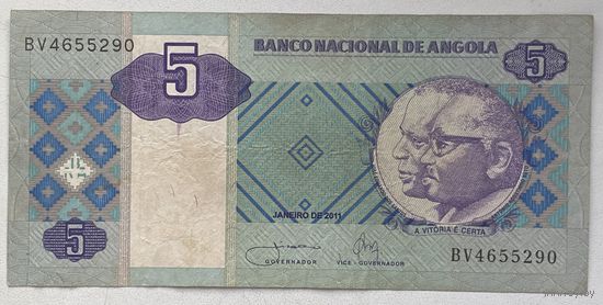 Ангола 5 кванза 2011 г.