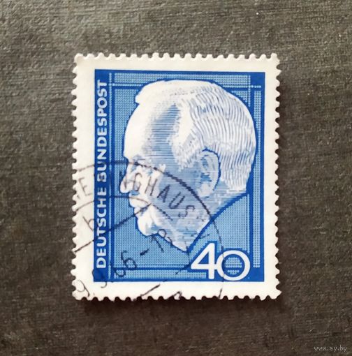 Марка Германия 1964 год Генрих Любке