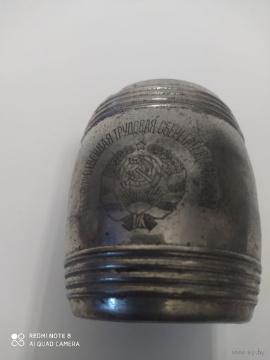 Копилка бочонок Агитация. СССР 1920е годы. Сберегательная касса.