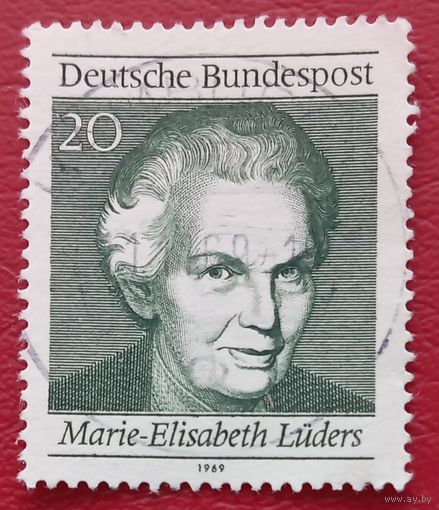 Германия 1969 г., Мари-Элизабет Людерс, политик, активистка за права женщин