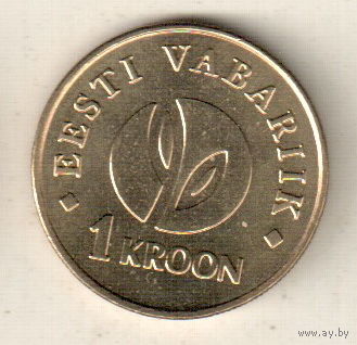 Эстония 1 крона 2008 90 лет Эстонской республике