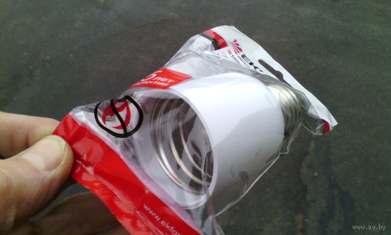 Переходник с патрона Е27 на Е40, EKF, белый с 1 рубля