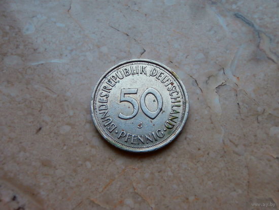 50 пфеннигов J 1984 Германия.