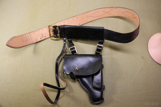 Портупея с кабурой ВМФ СССР. кожа. новая. Распродажа коллекции вещей. С РУБЛЯ! АУКЦИОН!
