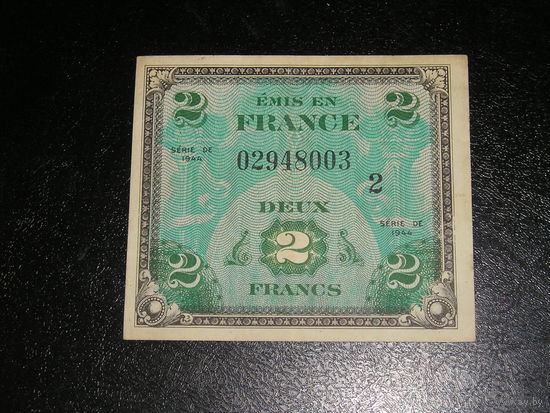 Франция, Союзная Оккупация 2 Фр. 1944