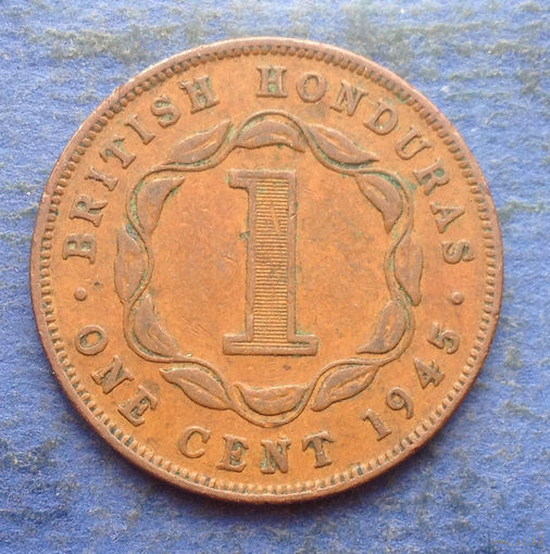 Британский Гондурас колония 1 цент 1945