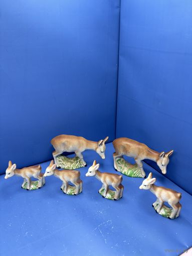 Статуэтки олени косули СССР бисквит