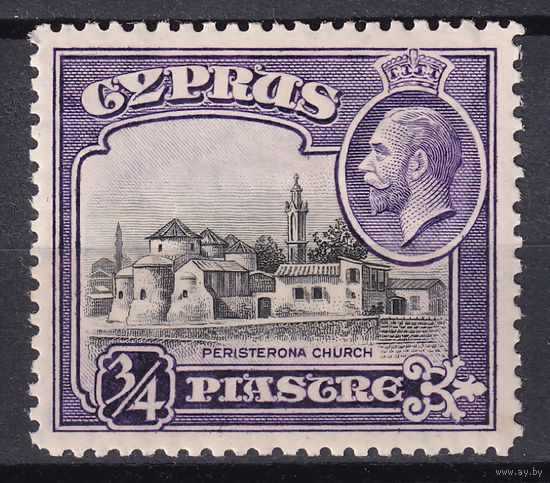 261.BrK. Великобритания. Колонии. Кипр. Георг V. Местные мотивы. 1934 г. 3/4Pia. Mi.#120.