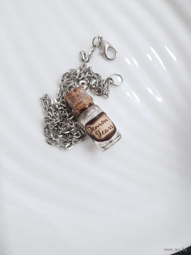 Кулон пузырек "Demon Tears/Слёзы демона" по игре D&D, Diablo и других мрачных миров