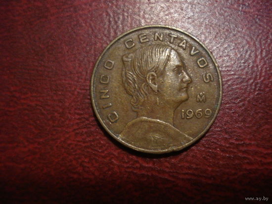 5 сентаво 1969 года Мексика