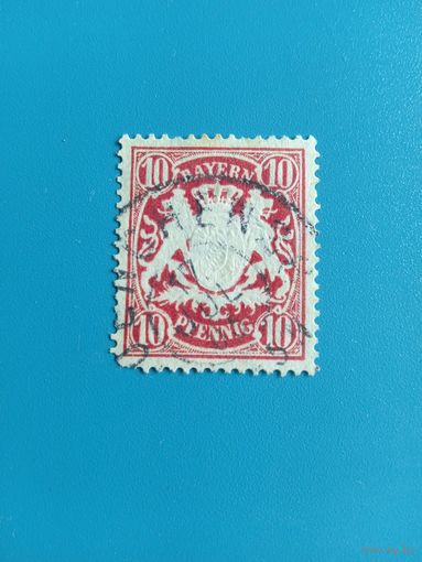 Марка. 10 пфеннигов. Байер.