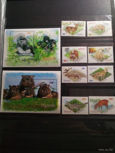 Уганда. 1992 г. Фауна.