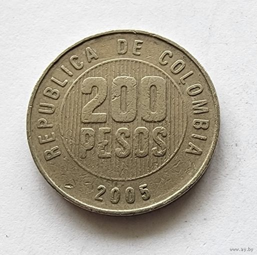 Колумбия 200 песо, 2005