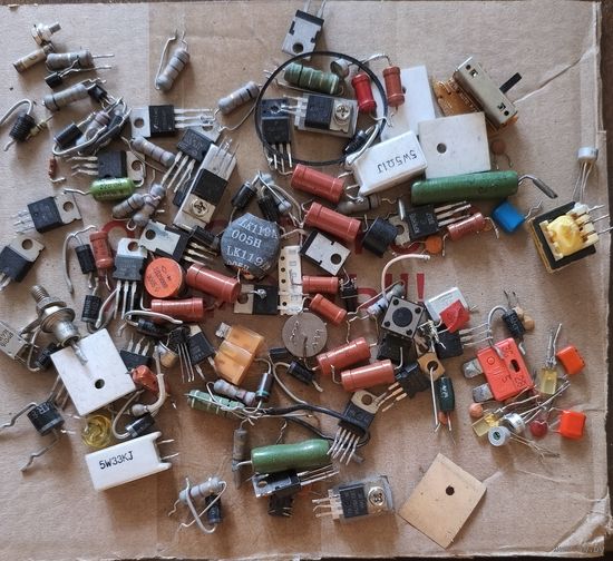 Сборный лот радиодетали N1, резистор, микросхема, диод