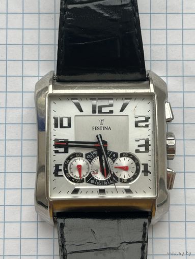 Часы FESTINA. Хронограф, кварц. Рабочие.