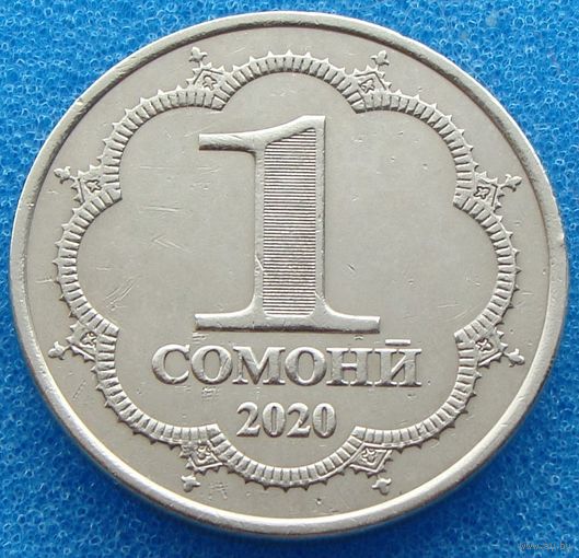 Таджикистан. 1 сомони 2020 год  UC#15