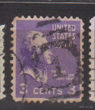 Президенты Известные Люди Личности США 1938 год лот 11 с интересным гашением