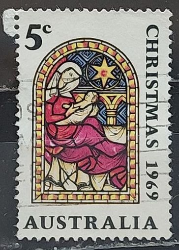 АВСТРАЛИЯ 1969г. Полная серия. Гаш. Рождество