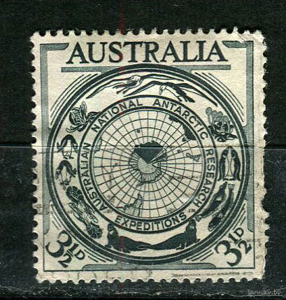 Австралия - 1954 - Исследования в Антарктике - [Mi. 249] - полная серия - 1 марка. Гашеная.  (Лот 2JD)-TG2P1