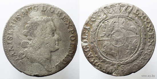 4 гроша (злотовка) 1767 год FS Варшава